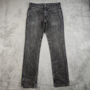 Urban Pipeline Jeans Men' 32x32 Black Straight Slim Denim Cotton‎ Stretch Gothic